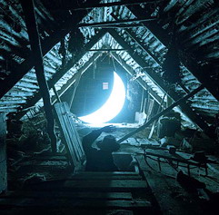 Moon in the attic