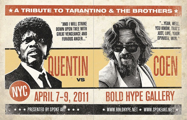 Quentin_vs._Coen_Show_Flyer_by_Greg_Gossel