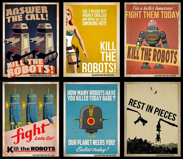 Babes-vs-Robots-Game-Promo-Posters