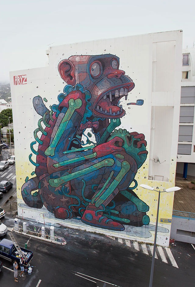 Monkey-Business-Aryz-Street-Art