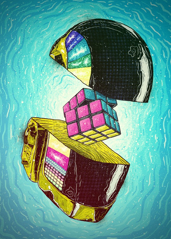 Illustrations-by-Brazilian-Artist-Bruno-Miranda-Daft-Punk