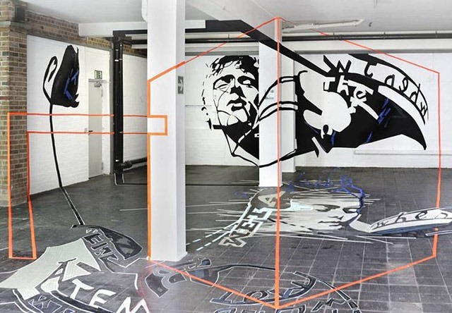 Joerg-Mandernach-Drawing-Room-Anamorphic-Tape-Art-Sculpture