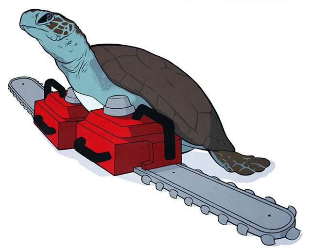 Eric_pause_chainsaw_animals_sea_turtle