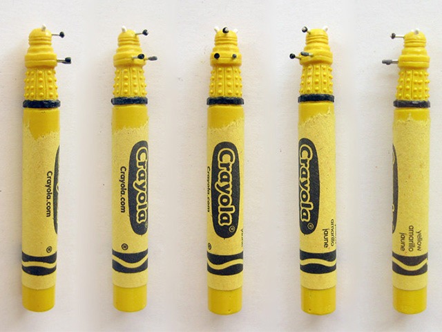 Daleks-Doctor-Who-Crayon-Sculptures-by-Hoang-Tran