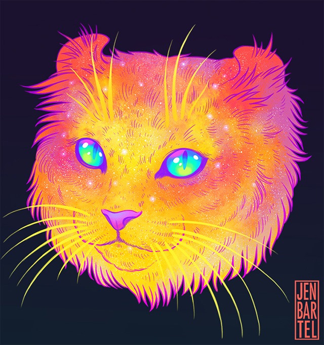 Galactic-Cats-Illustrations-by-Jen-Bartel-02