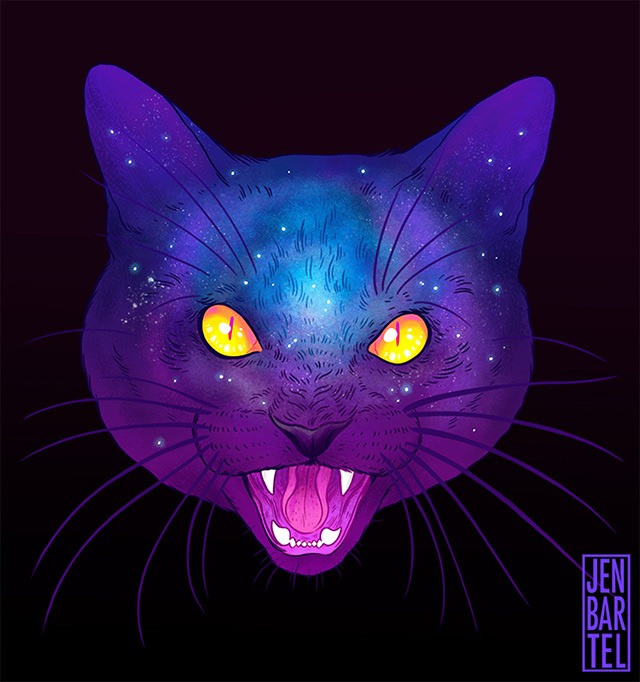 Galactic-Cats-Illustrations-by-Jen-Bartel-08