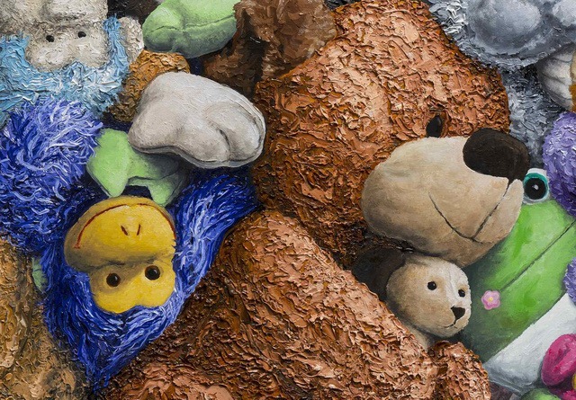 Dream Team Closeup - Painting by Brent Estabrook