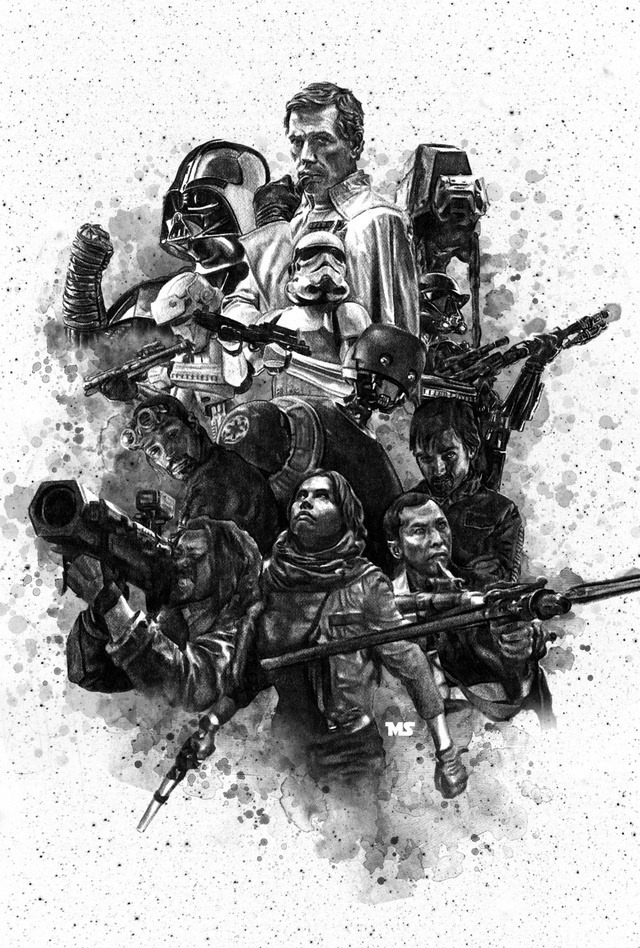 Rogue One fan art by Mathew Spurlock