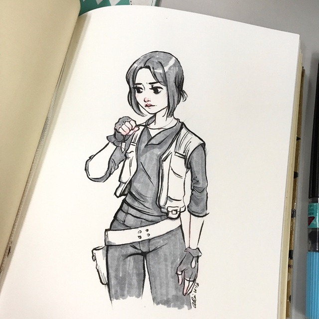 Sketch 114 Jyn Erso