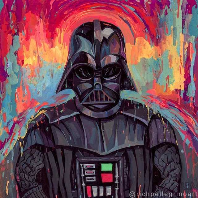 Darth-Vader-Star-Wars-Painting-by-Rich-Pellegrino