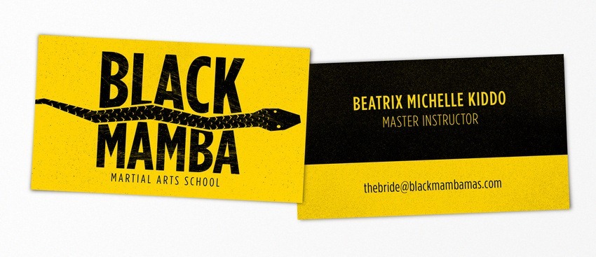 Black Mamba Kill Bill pop-culture-business-card-07