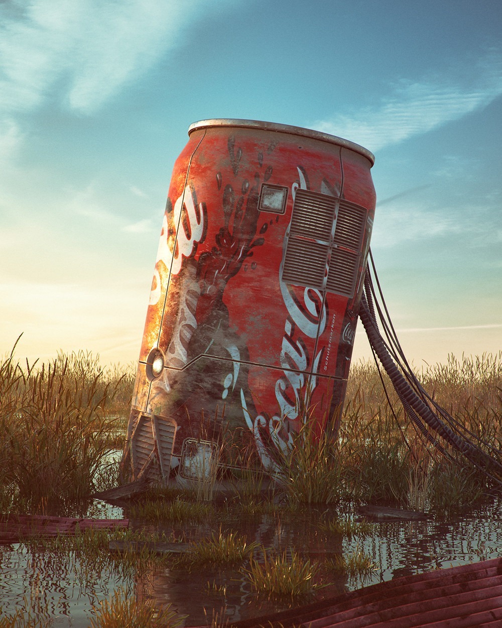 Coke Can Pop Culture Dystopia Filip Hodas