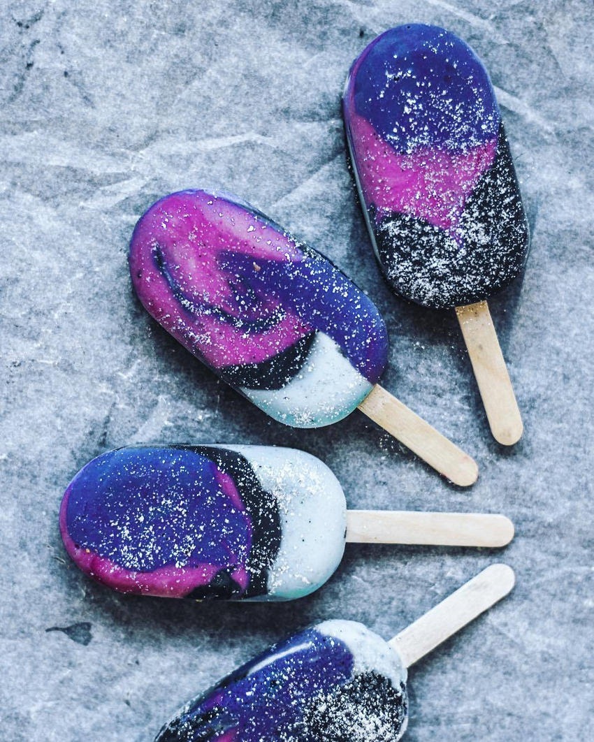 Sam Murphy Vegan Galaxy Popsicles