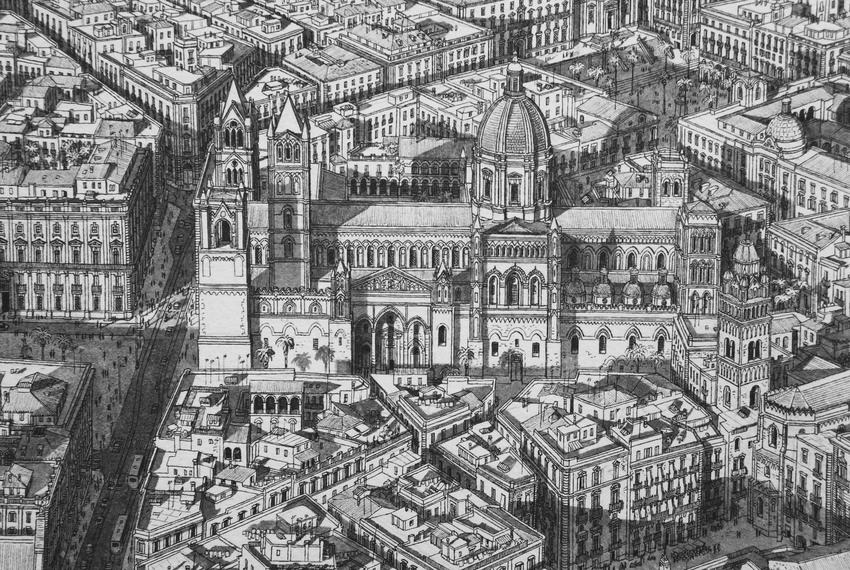 Stefan Bleekrode Cityscapes from Memory Rome cathedral
